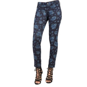 Boston Proper Floral Straight Leg Jeans Size 12